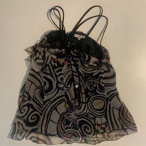 Y2K RUFFLED UNIQUE TOP